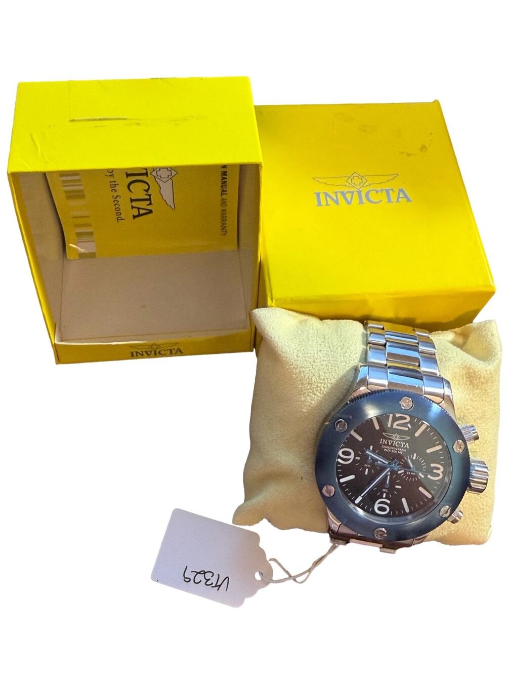 Invicta Russian Diver Chronograph Men's Watch Stainless Steel Box